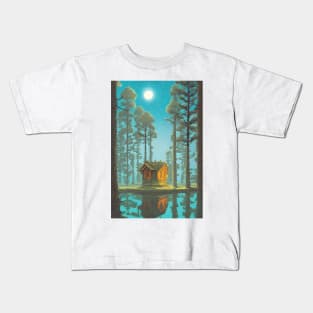 Quiet Home in the Forest Kids T-Shirt